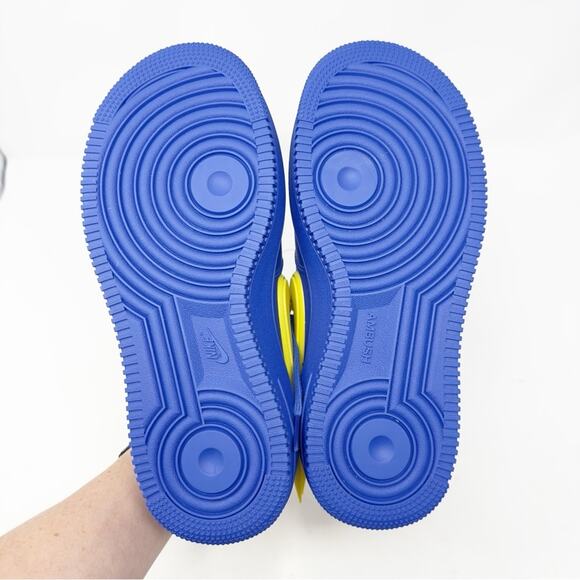 Nike Air Force 1 x AMBUSH Low Sneakers Women’s 6.5 Blue Yellow - Picture 6 of 8
